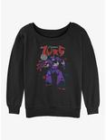 Disney Pixar Lightyear Metal Zurg Womens Slouchy Sweatshirt, BLACK, hi-res