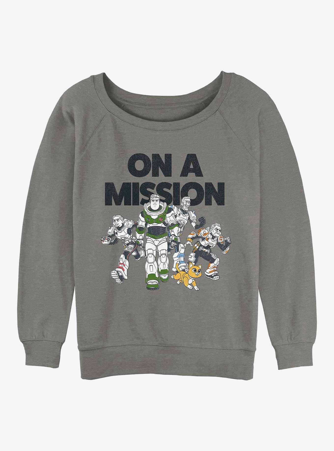 Disney Pixar Lightyear On A Mission Womens Slouchy Sweatshirt, , hi-res