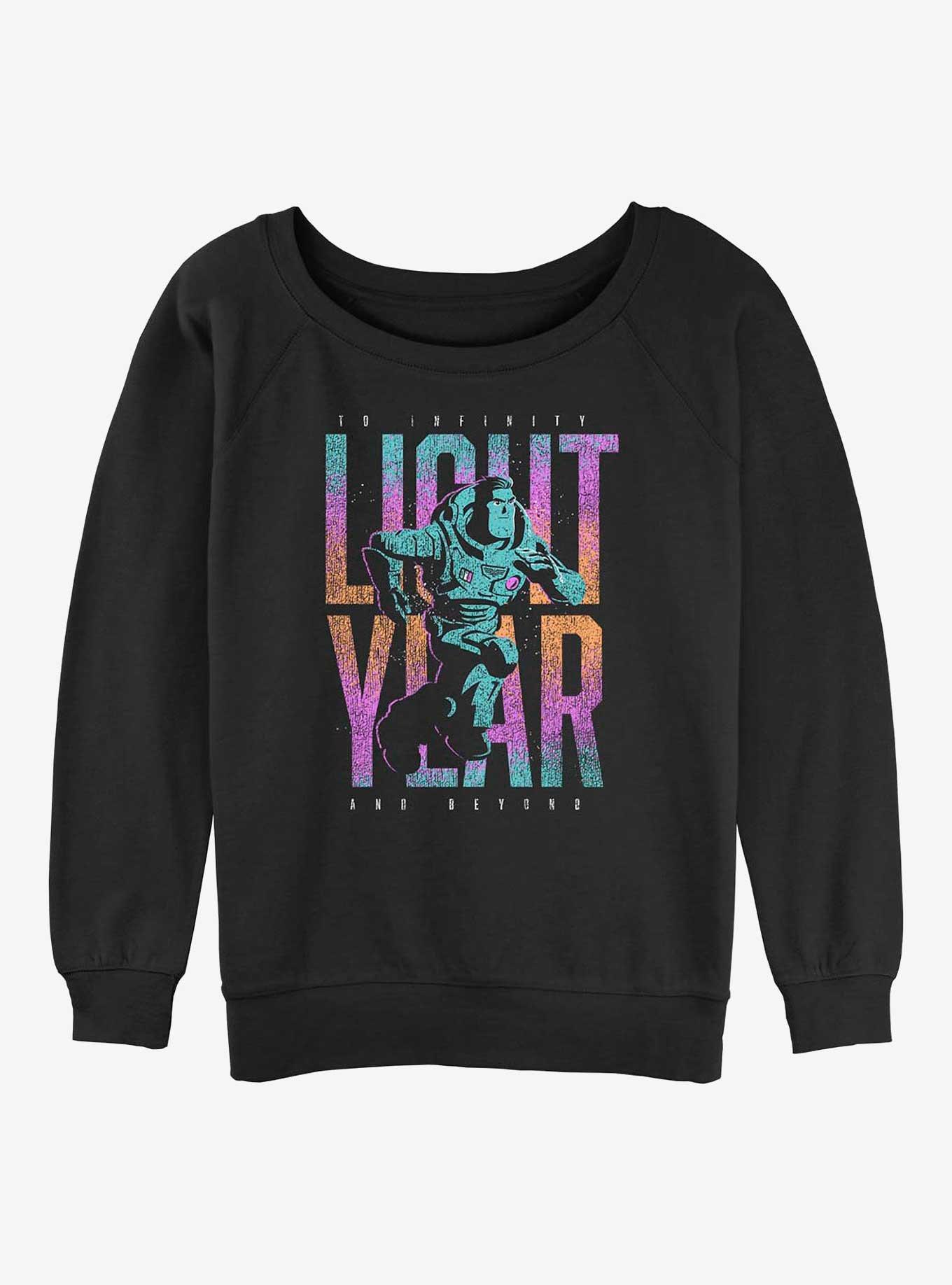 Disney Pixar Lightyear To Infinity and Beyond Womens Slouchy Sweatshirt, , hi-res