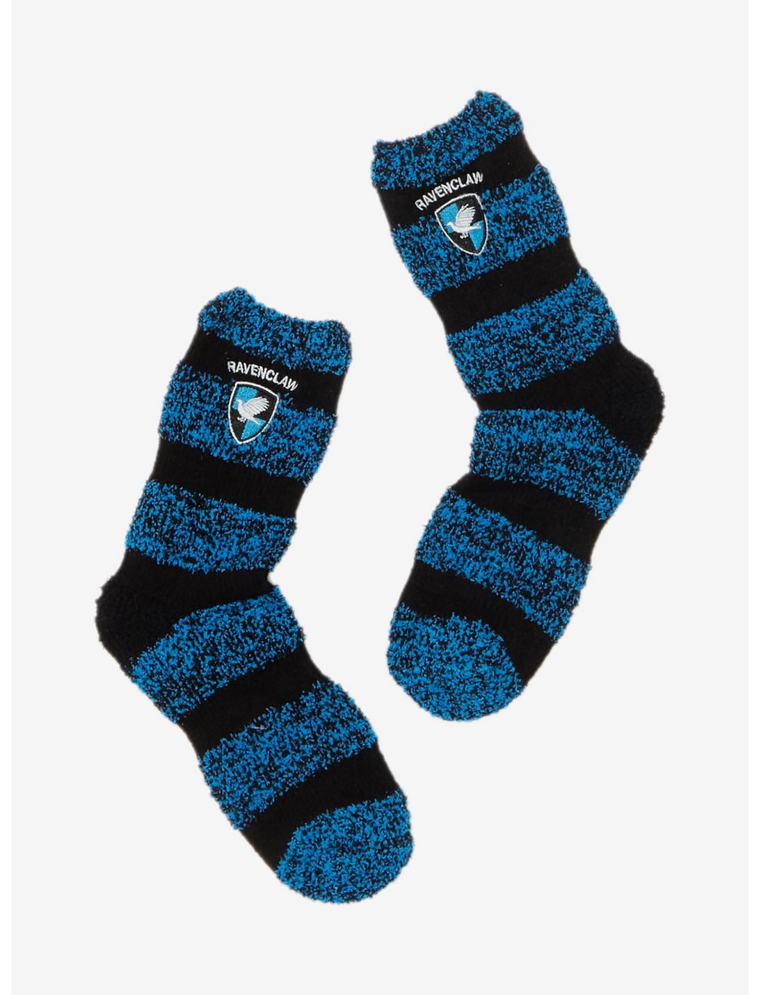 Harry Potter Ravenclaw Stripe Fuzzy Socks, , hi-res