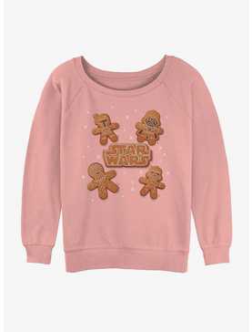 Star Wars Galactic Gingerbread Cookies Logo Womens Slouchy Sweatshirt, , hi-res
