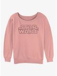 Star Wars Logo Womens Slouchy Sweatshirt, DESERTPNK, hi-res