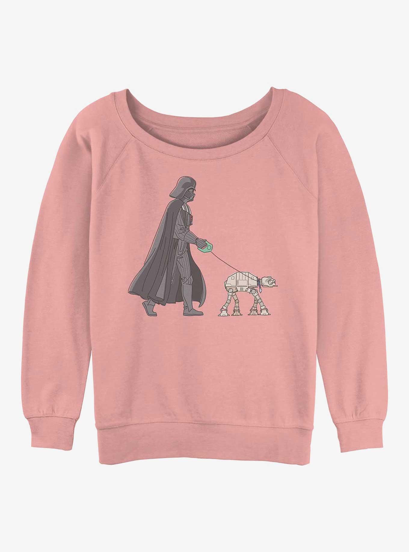 Star Wars Vader Walker Womens Slouchy Sweatshirt, DESERTPNK, hi-res