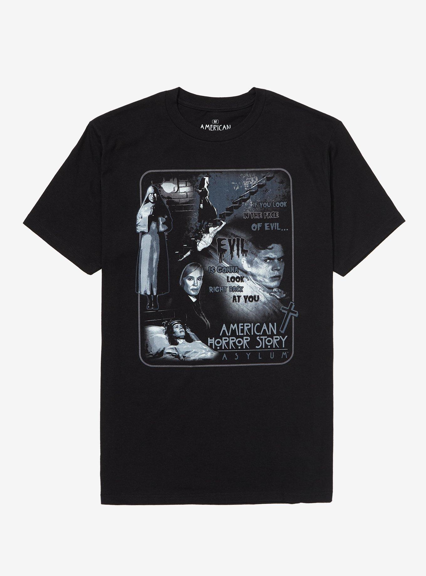 American Horror Story: Asylum Poster Boyfriend Fit Girls T-Shirt, MULTI, hi-res