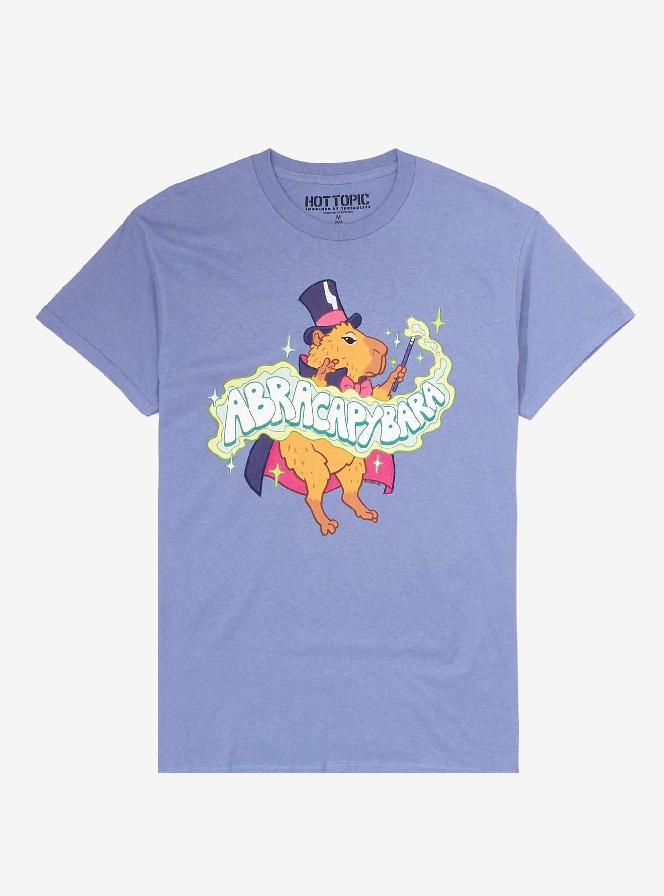 Magician Capybara T-Shirt, LAVENDER, hi-res