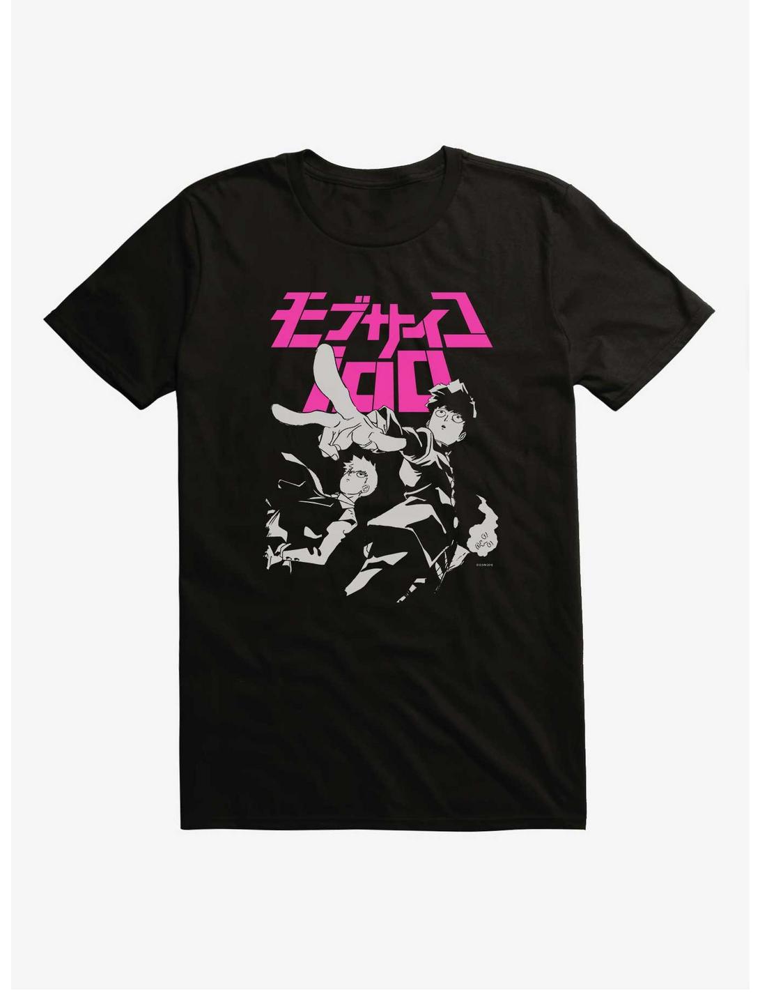 Mob Psycho 100 Shigeo & Arataka T-Shirt, BLACK, hi-res