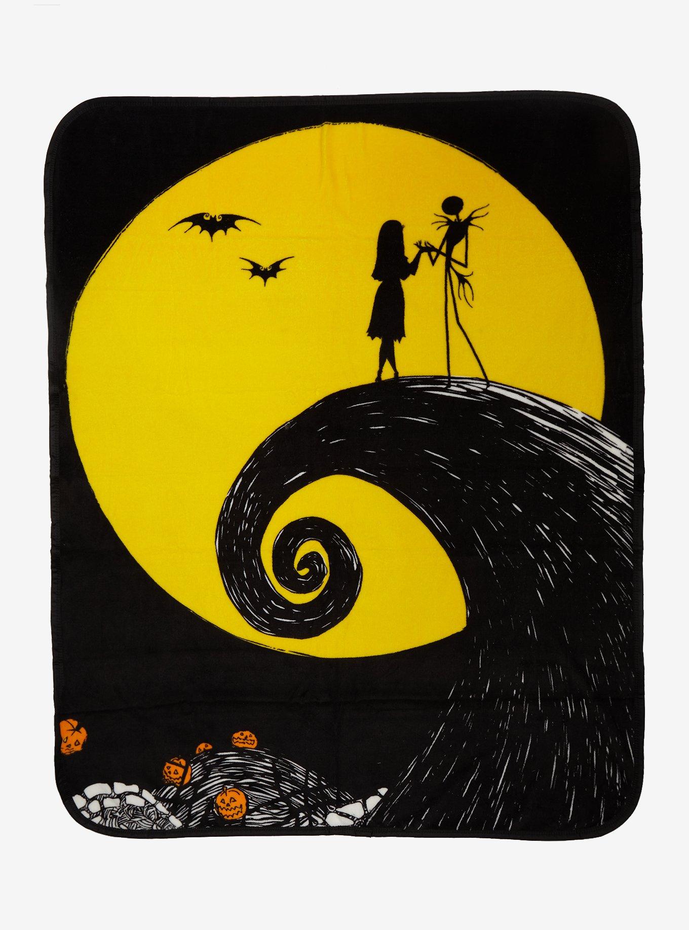 The Nightmare Before Christmas Spiral Hill Throw Blanket