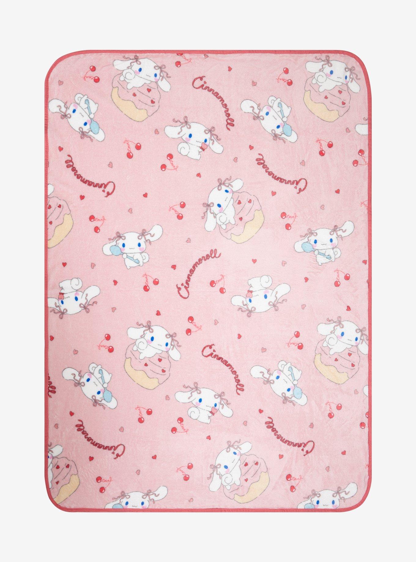 Cinnamoroll Pink Cherry Throw Blanket Hot Topic