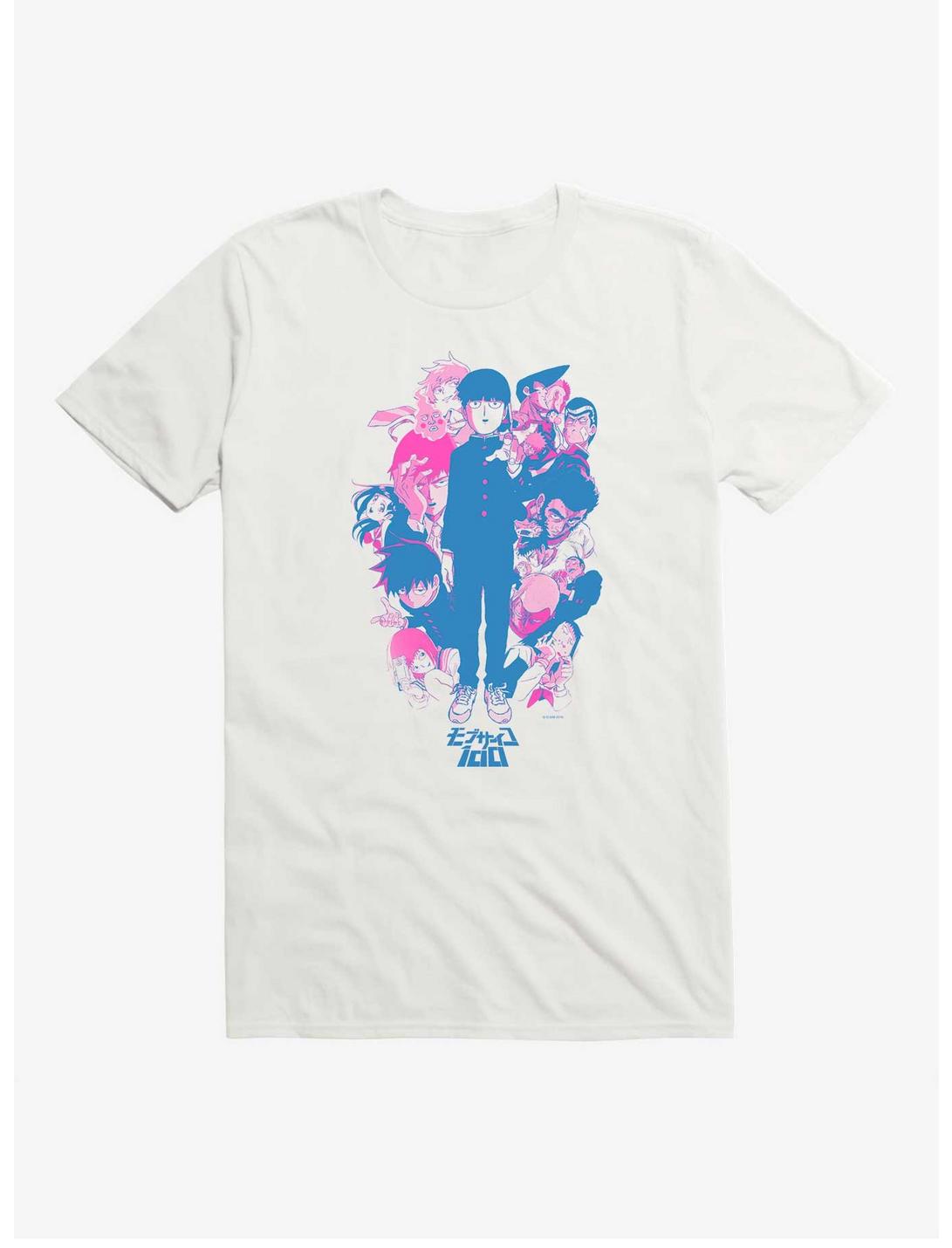 Mob Psycho 100 Character Splash Art T-Shirt, WHITE, hi-res