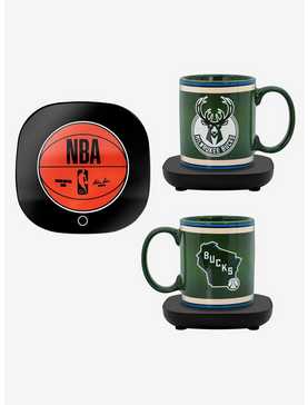 NBA Milwaukee Bucks Logo Mug Warmer With Mug, , hi-res