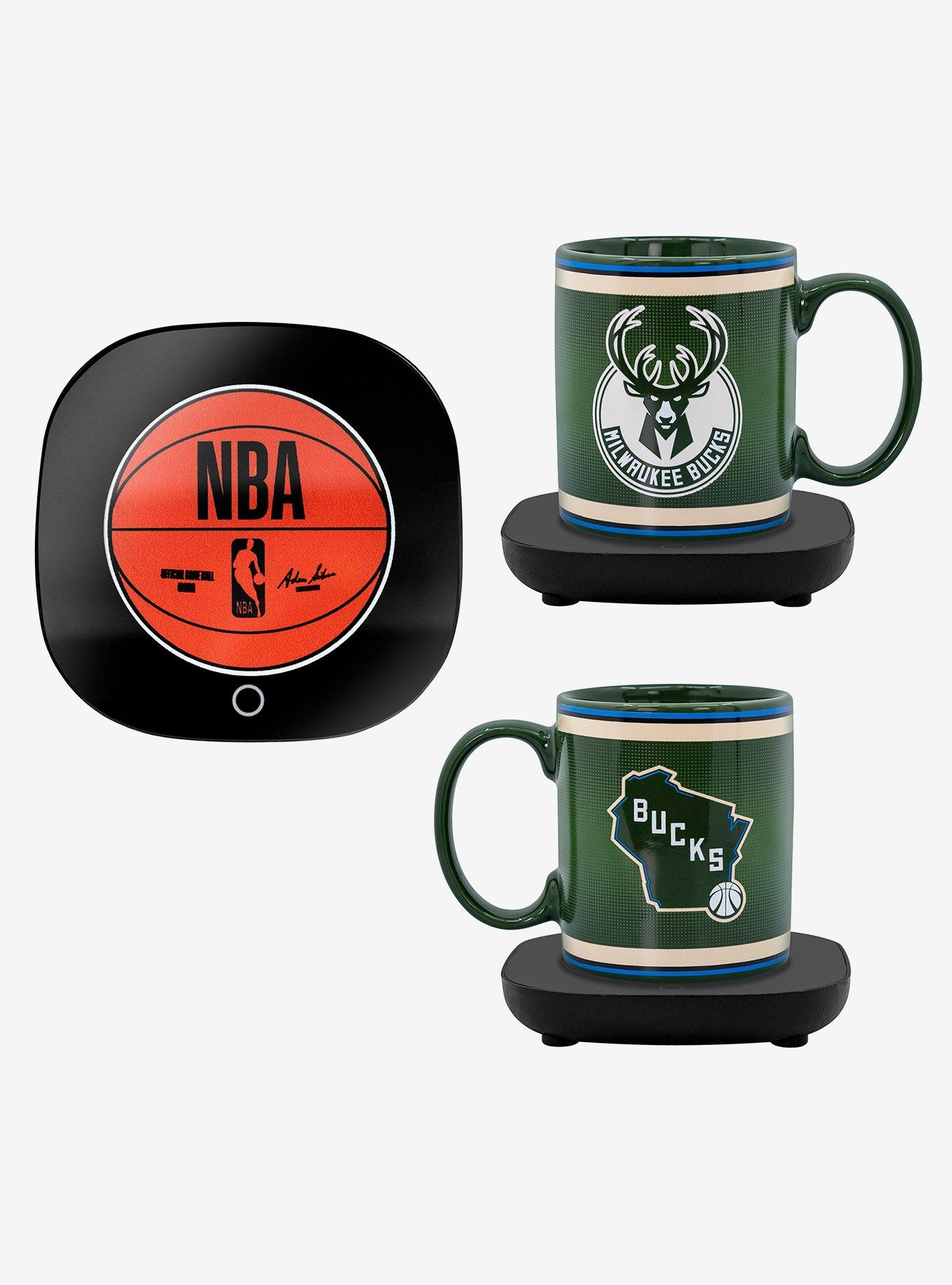 NBA Milwaukee Bucks Logo Mug Warmer With Mug, , hi-res