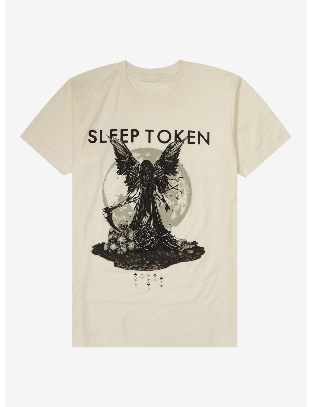 Sleep Token Winged Reaper T-Shirt, NATURAL, hi-res