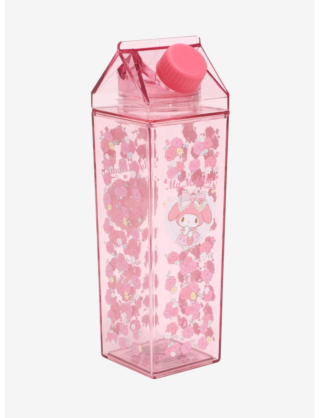 My Melody Floral Milk Carton Water Bottle, , hi-res