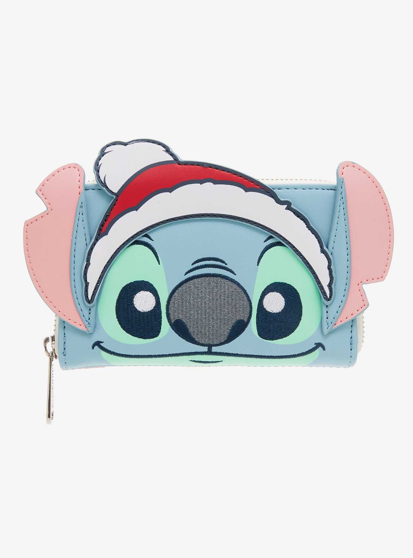 Loungefly Disney Lilo & Stitch Santa Hat Zipper Wallet, , hi-res