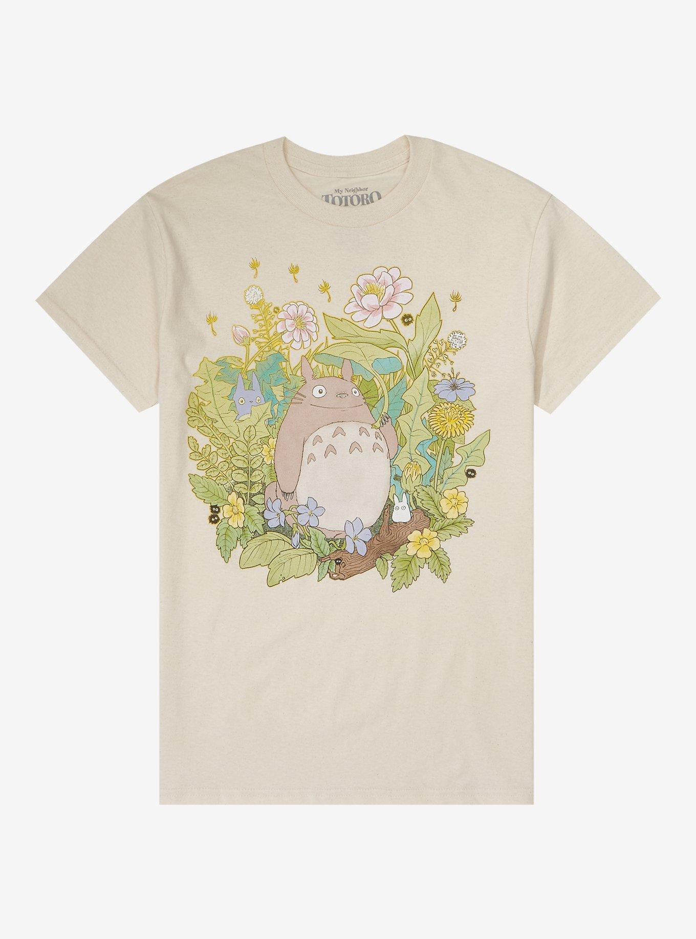 Studio Ghibli Merch Sleeping Totoro With Umbrella Shirt