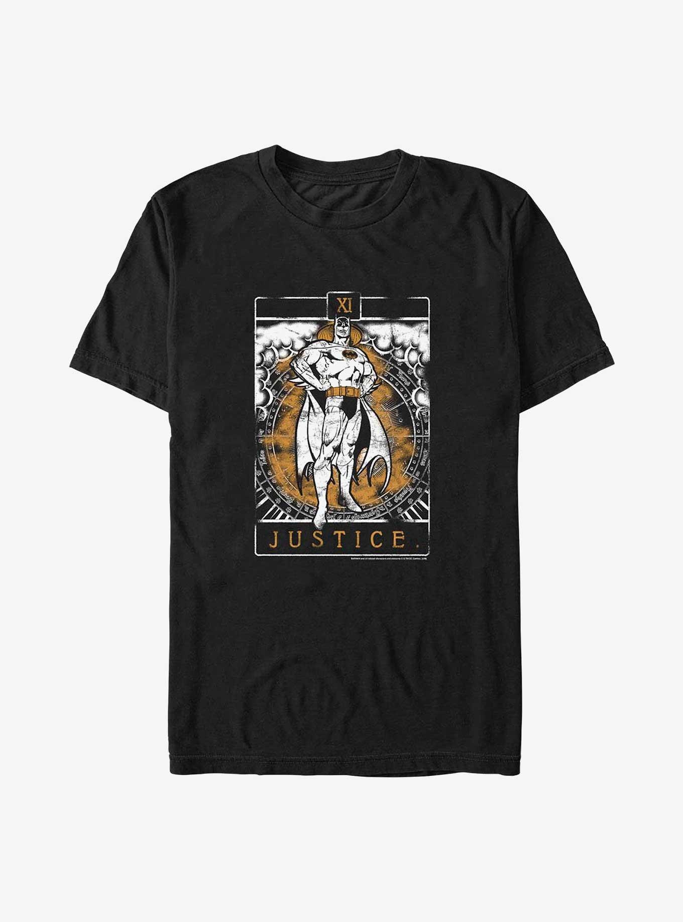 DC Comics Batman Justice Tarot Card Big & Tall T-Shirt