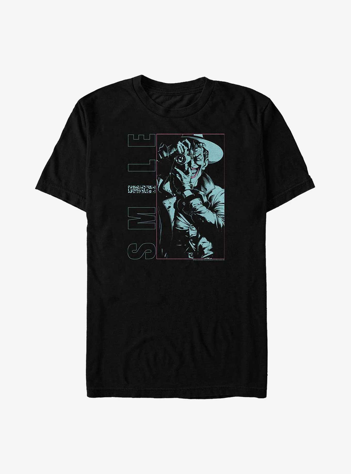 DC Comics Batman Joker Says Smile Big & Tall T-Shirt, BLACK, hi-res