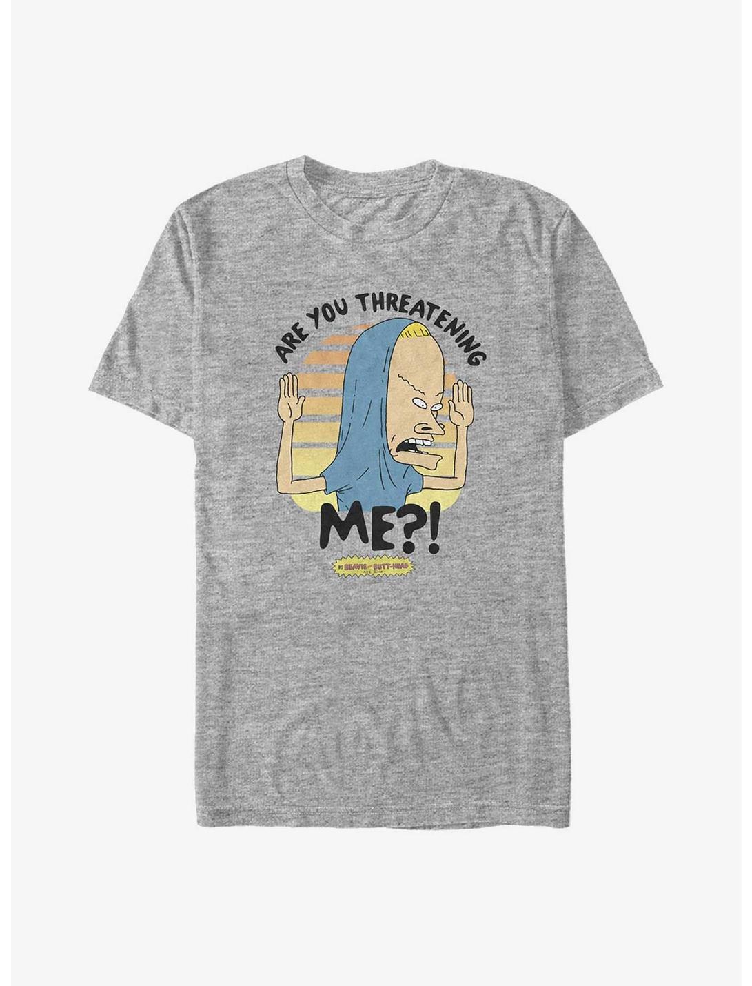Beavis and Butt-Head Are You Threatening Me? Big & Tall T-Shirt, ATH HTR, hi-res