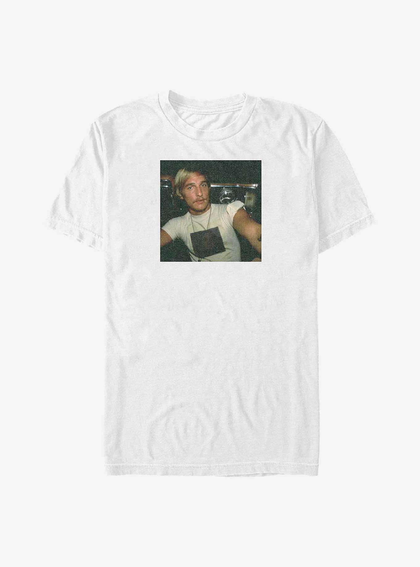 Dazed and Confused David Wooderson Selfie Big & Tall T-Shirt, WHITE, hi-res