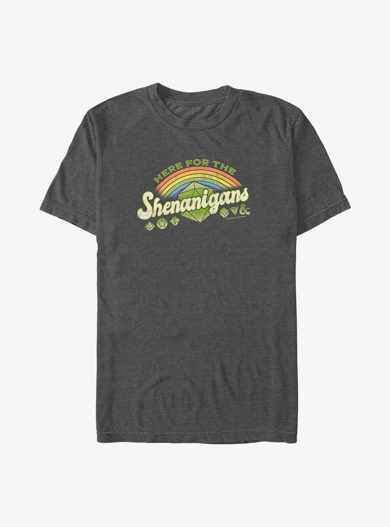 Dungeons & Dragons Here For The Shenanigans Big & Tall T-Shirt