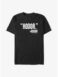 Game of Thrones Hodor Thoughts Big & Tall T-Shirt, BLACK, hi-res