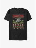 Jurassic Park Dinosaur Ugly Christmas Big & Tall T-Shirt, BLACK, hi-res