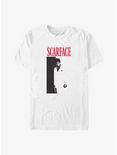 Scarface Movie Poster Big & Tall T-Shirt, WHITE, hi-res