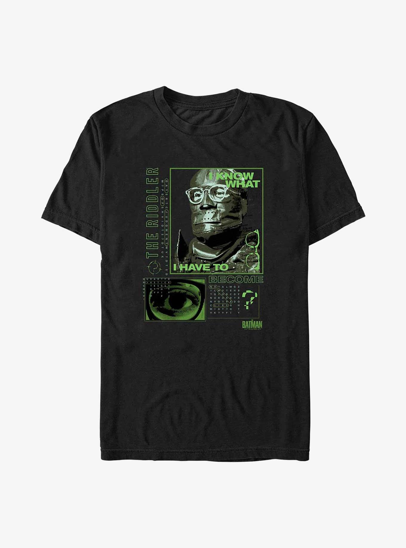 DC Comics The Batman The Riddler Big & Tall T-Shirt, BLACK, hi-res