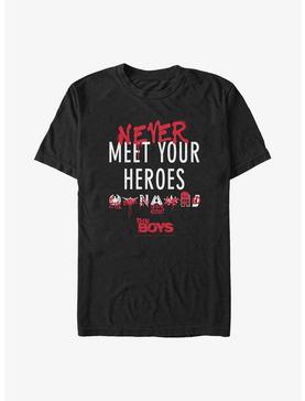 The Boys Never Meet Your Heroes Graffiti Big & Tall T-Shirt, , hi-res