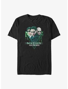 The Matrix Neo, Trinity, and Morpheus Logo Big & Tall T-Shirt, , hi-res