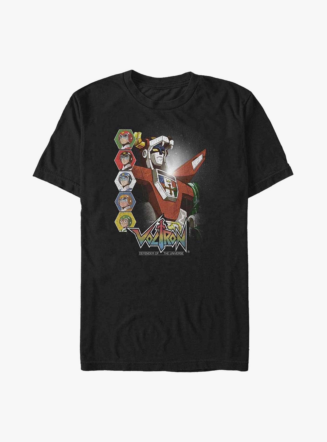 Voltron Lions Unite Big & Tall T-Shirt, BLACK, hi-res