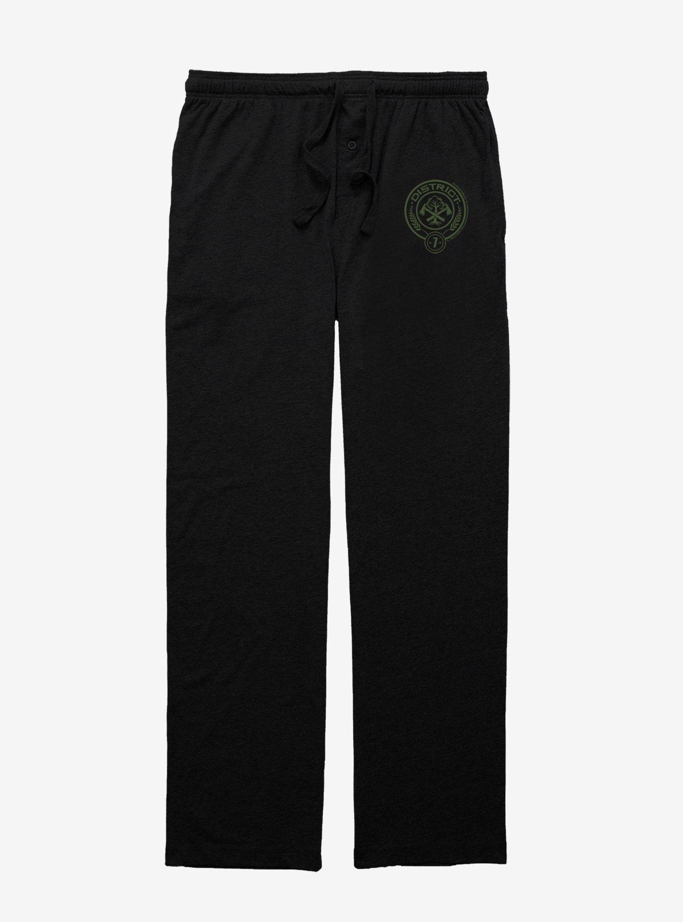 Hunger Games District 7 Emblem Pajama Pants, BLACK, hi-res