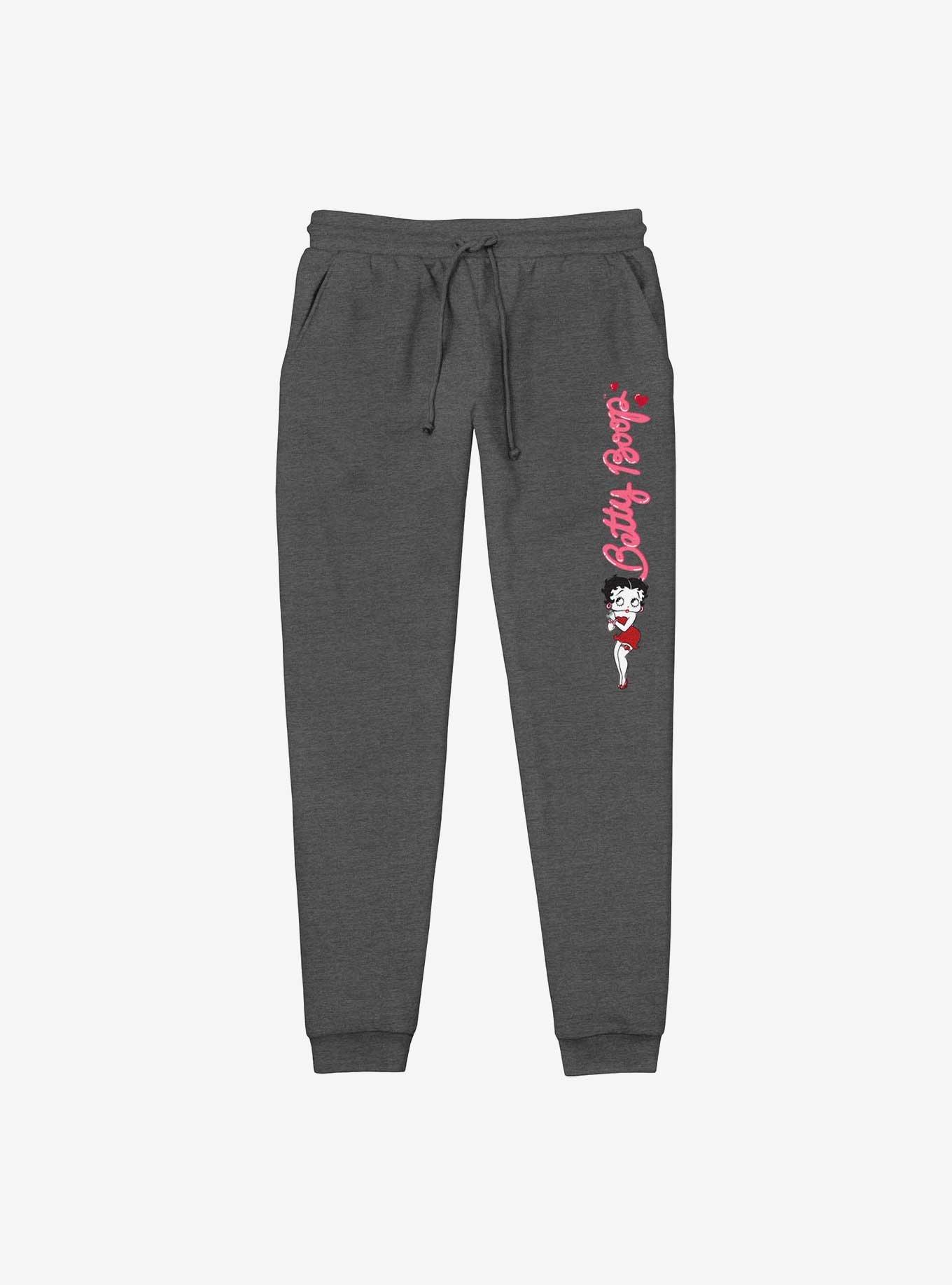 Victoria's Secret Pink Classic Jogger Sweatpants for Women Dark Grey Floral  Size Large New