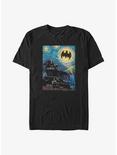 DC Comics Batman Starry Night Batman Signal Big & Tall T-Shirt, BLACK, hi-res