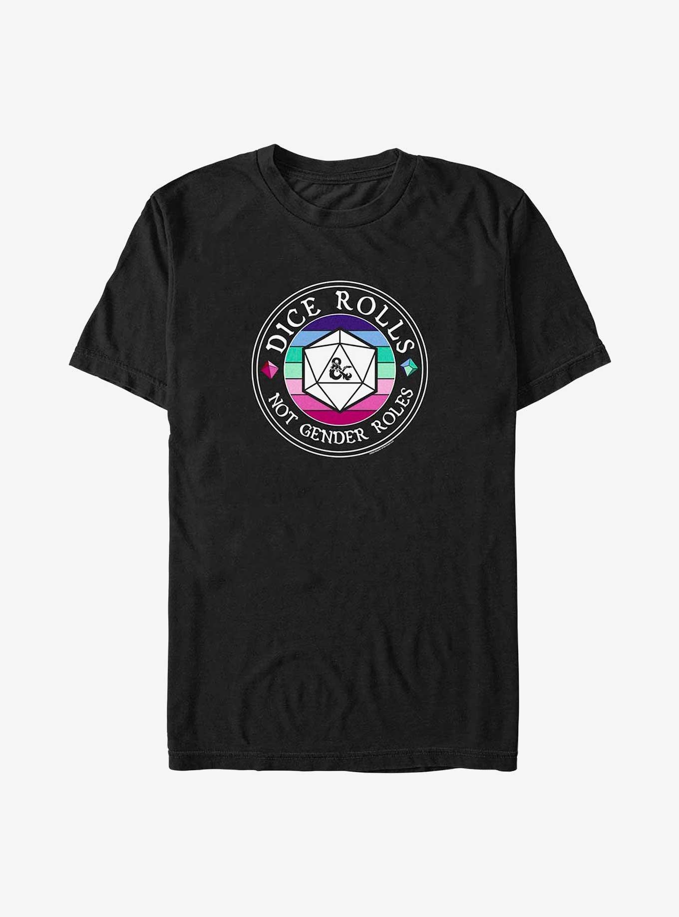 Dungeons & Dragons Dice Roles Big & Tall T-Shirt, BLACK, hi-res