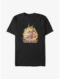 Dungeons & Dragons Dragon Flames Big & Tall T-Shirt, BLACK, hi-res