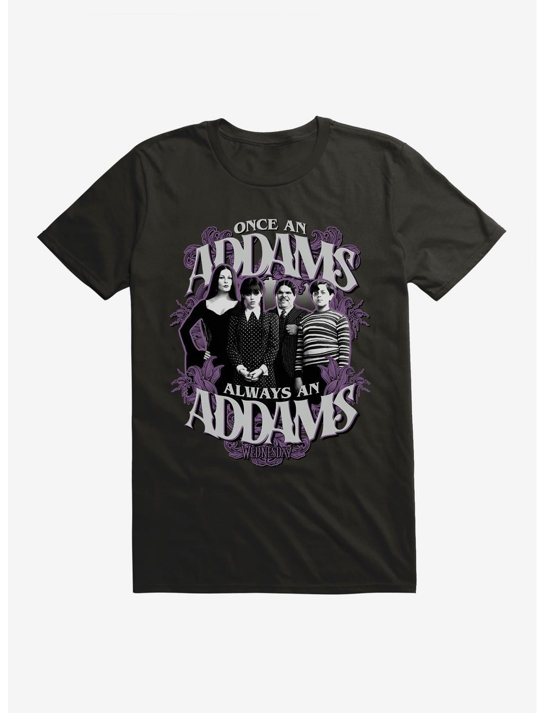 Wednesday Always An Addams T-Shirt, BLACK, hi-res