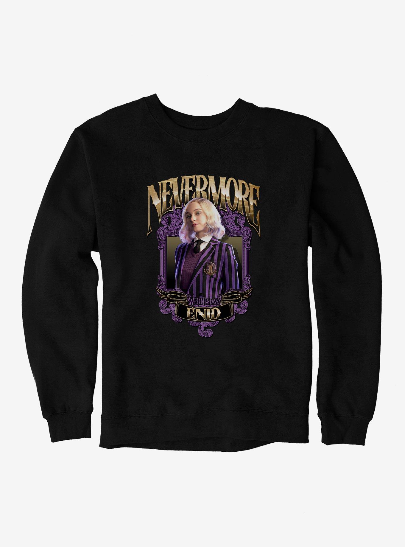 Wednesday Framed Enid Sweatshirt, BLACK, hi-res
