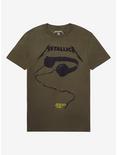 Metallica 72 Seasons Headphones Boyfriend Fit Girls T-Shirt, OLIVE, hi-res