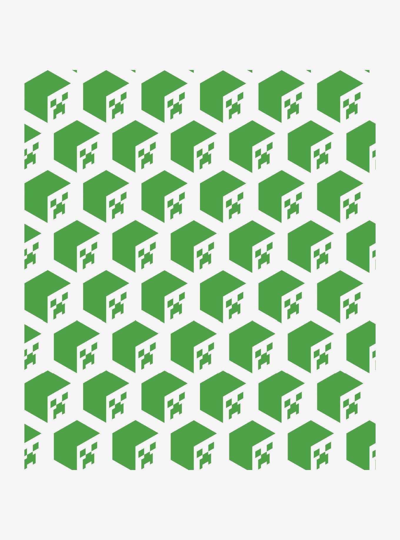 Minecraft Creeper Face Peel & Stick Wallpaper, , hi-res
