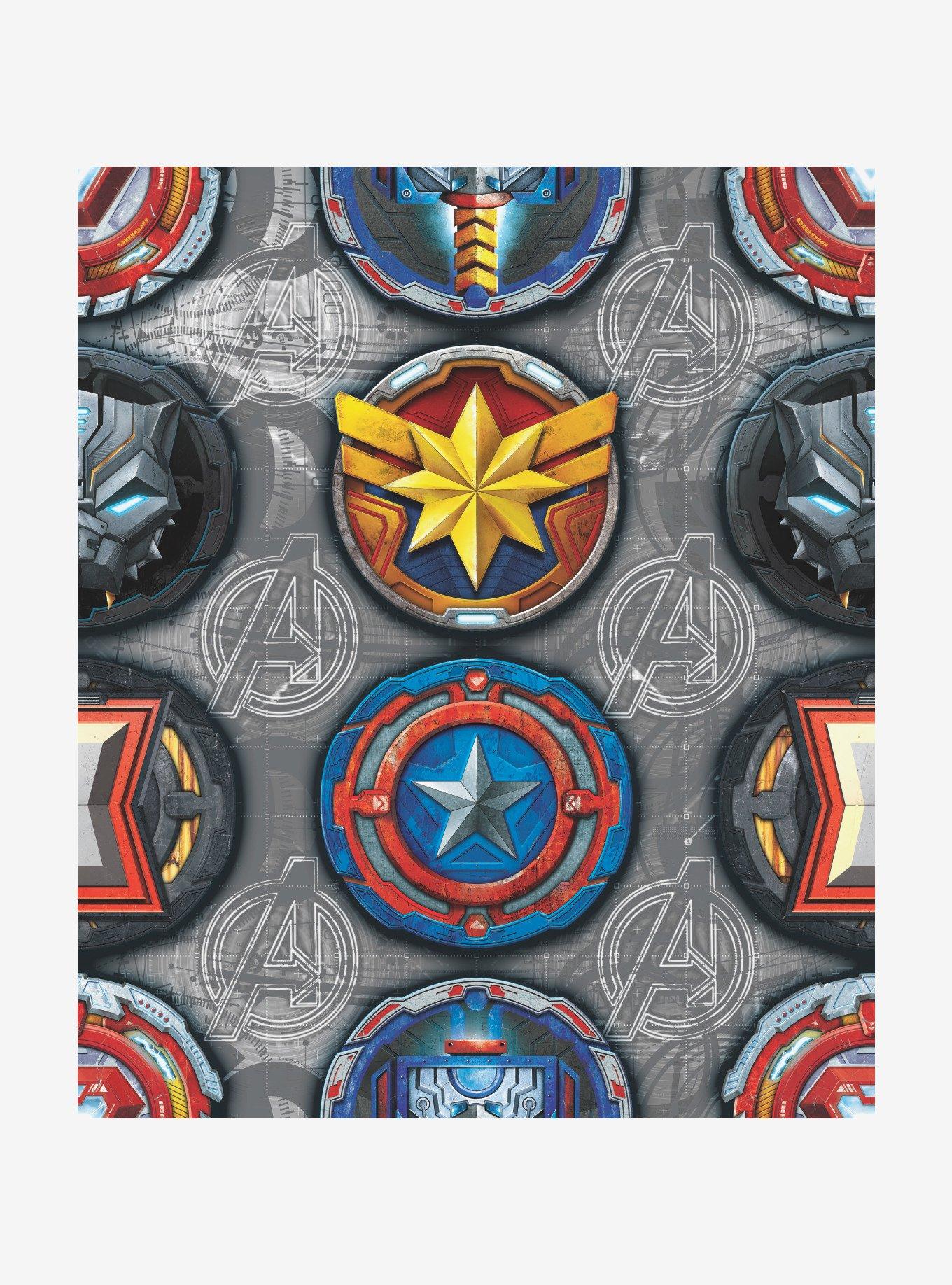 Marvel Avengers Emblems Peel & Stick Wallpaper, , hi-res