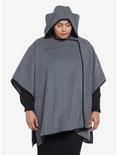 Her Universe Star Wars Ahsoka Fulcrum Hooded Cape Plus Size Her Universe Exclusive, GREY, hi-res