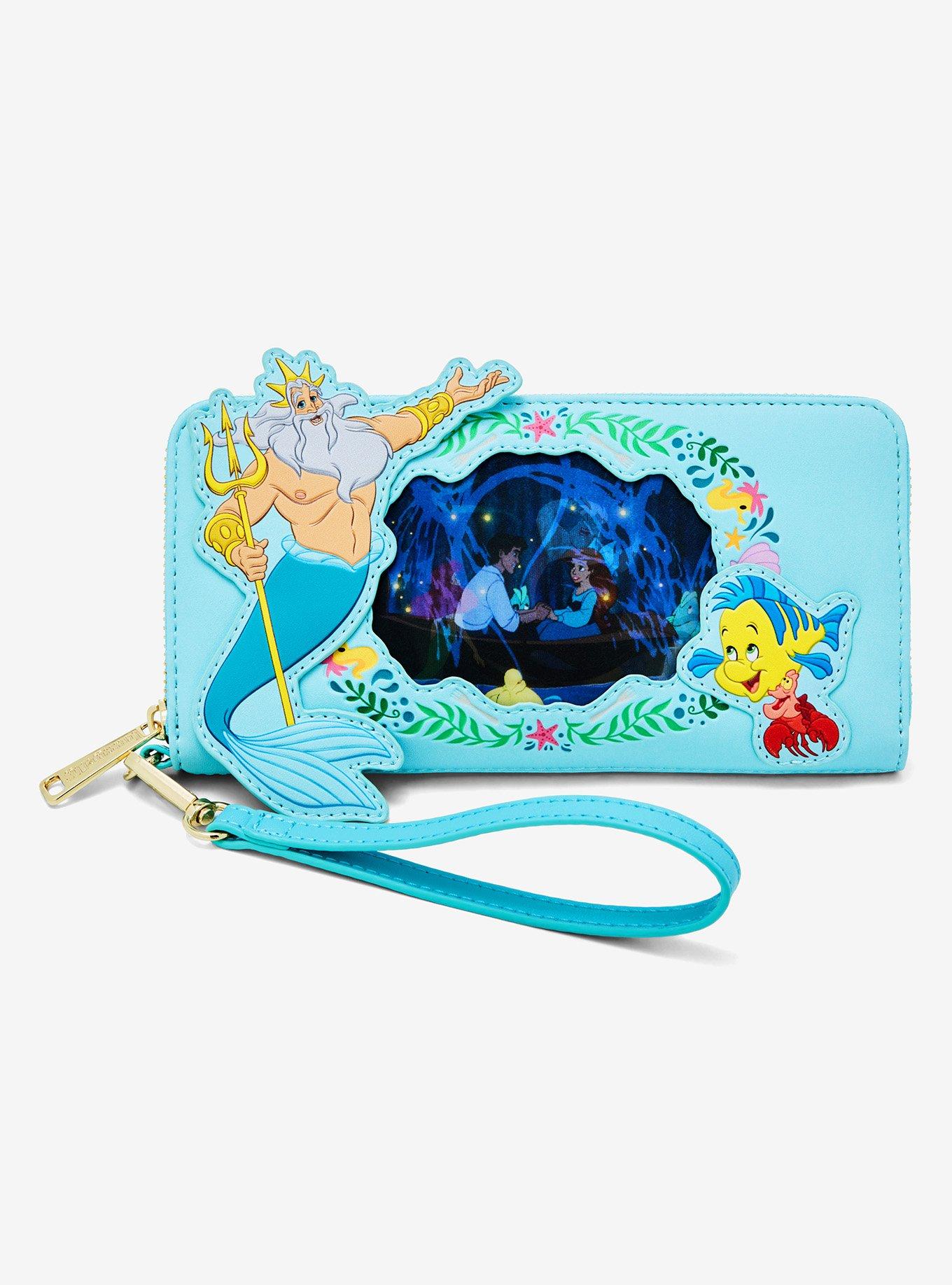 Loungefly Disney The Little Mermaid Lenticular Portrait Zip Wallet, , hi-res