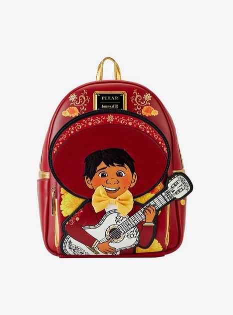 coco mini backpack boxlunch Loungefly Disney Pixar Coco Miguel Mariachi Portrait Mini Backpack