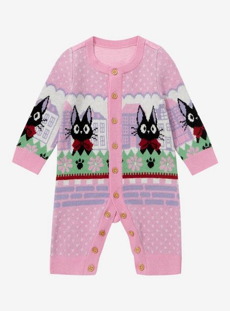 kiki Studio Ghibli Kiki's Delivery Service Jiji Patterned Sweater