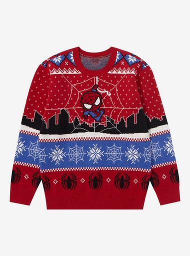 Christmas sweater store spider man