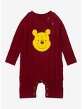 Disney Winnie the Pooh Cable Knit Infant One-Piece - BoxLunch Exclusive, MAROON, hi-res