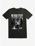 Cat Purr Evil Punk Meow T-Shirt, BLACK, hi-res
