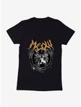 Cat Meow Spiderweb Metal Womens T-Shirt, BLACK, hi-res