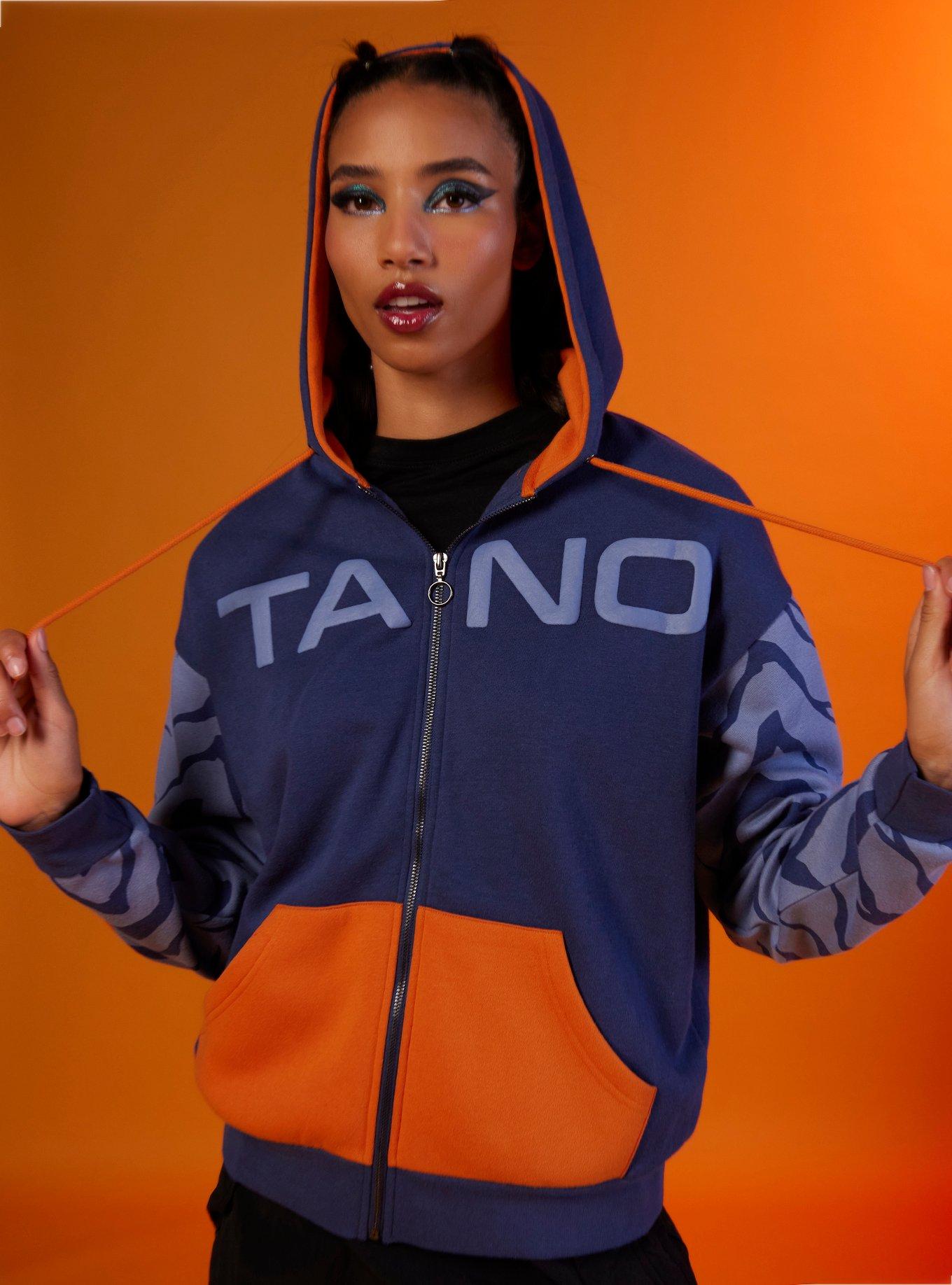 Her Universe Star Wars Ahsoka Tano Lekku Girls Hoodie, ORANGE, hi-res